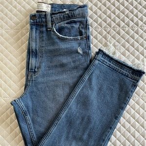 Abercrombie & Fitch Ankle Straight Ultra High Rise